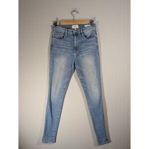 Frame Womens Denim All High Rise Skinny Jeans Sz 27 Minimalit Classic Capsule